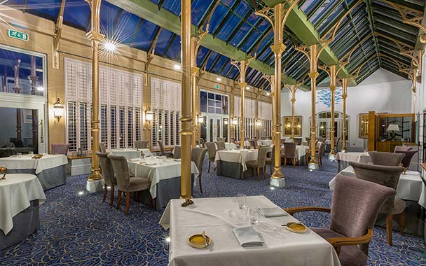 The 4AA Rosette Orangery Restaurant at Rockliffe Hall